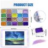 Metallic Watercolor Paint Set with 20 Pearl Colors, Professional Artist Grade Palette, Shimmering Pigments for Art and Painting view 2