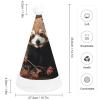 QWNMD Red PandasSanta Hat Soft Christmas Party Hat with Printed Design Santa Hat, Suitable for All Ages view 2