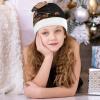 QWNMD Red PandasSanta Hat Soft Christmas Party Hat with Printed Design Santa Hat, Suitable for All Ages view 4