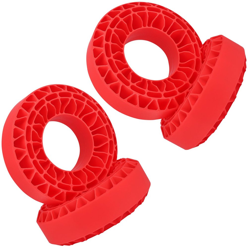 4Pcs Silicone Tire Insert for 1/10 Climbing Car Silicone Dampers Liner for Model Vehicle Multiple Terrain Adaptability Remote Control Crawlers Tires Accessory