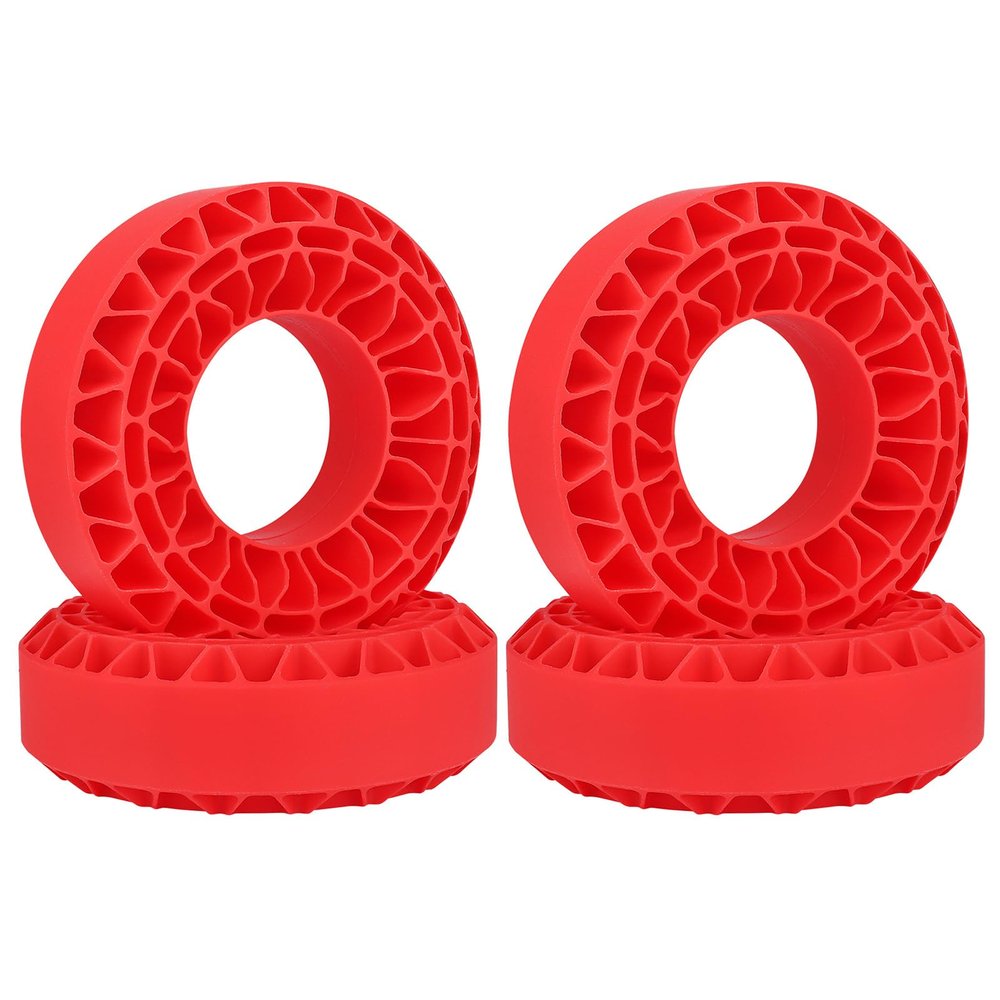 Vdaxvme 4-Piece Silicone Tyre Insert for 1/10 Climbing Cars Silicone Damper Liner for Model Vehicles Adaptability to Multiple Terrain Remote Controlled Crawler Tyre Accessories