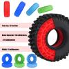 Vdaxvme 4-Piece Silicone Tyre Insert for 1/10 Climbing Cars Silicone Damper Liner for Model Vehicles Adaptability to Multiple Terrain Remote Controlled Crawler Tyre Accessories view 3