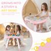 Time Followers 6-in-1 Baby Activity Center | 4 Stage Montessori-Inspired Toys | Grow Stationary Standing Toddler Table | Jumpers & Bouncers | Must Have for Boy & Girl 6, 12, 24+ Month Old (Pink) view 3
