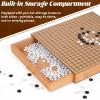 12-Inch Traditional Wooden Go Game Set with Pull-Out Storage Drawers  Classic Weiqi Board Game with Black and White Stones  Premium Wood Go Board for Beginners, Adults, and Professional Players view 3