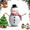 Creative Animated Winking Snowman, Cartoon Decoration, Talking Animated Snowman with Built-in Projector and Speaker, Plug and Play view 1