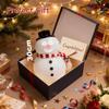 Creative Animated Winking Snowman, Cartoon Decoration, Talking Animated Snowman with Built-in Projector and Speaker, Plug and Play view 2