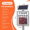 BeoyNot Radar Feedback Sign,Solar Speed Sign and Led Traffic Sign,Covering Four Lanes & Visual Distance >200m,for Roads, Schools, Parking Lots,Driving Schools, Residential Areas view 4