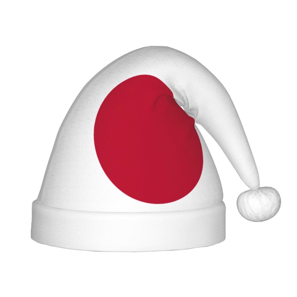 DRTGEDS Japanese Flag Christmas Hat For Kids, Multi-Use Santa Hat For Parties And Festive Events