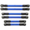 for Traxxas for Slash for Hoss for Rustler for Stampede 4x4 1/10 Metal Turnbuckles Link Rod Steering Set RC Car Parts Accessories RC Car DIY Parts(Blue) view 1