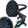 Helixsun 3D Printed Articulated Crystal-Dragon 9.8-Inch and Dragon-Egg, Glow in The Dark, Creative view 1