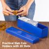 20 Slots Coin Containers, 6 Pcs Plastic Coin Storage Boxes, Slab Coin Holders with Coin Collection Boxes for Collectors School Bank Home Office Supplies view 2