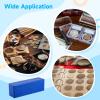 20 Slots Coin Containers, 6 Pcs Plastic Coin Storage Boxes, Slab Coin Holders with Coin Collection Boxes for Collectors School Bank Home Office Supplies view 3
