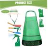 Grtheenumb Kids Gardening Kit, 7PCS/Set Toddler Gardening Set with Sun Hat, Apron, Sprayer, Gloves, Rake, Trowel and Shovels, Garden Tools for Kids Height 45.28-57.09 Inch, Tools view 4