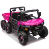 24V 440W Kids Ride On Six-Wheel Electric Dump Truck with 2.4G Remote Control, Anti-Collision Bar, Bluetooth Music, Ages 3-5(Pink) view 1