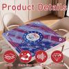 33.5 x 33.5 Inch Mahjong Mat,American Flag Style Wrinkle-Free PackagingAnti Slip & Noise Reduction Gaming Mat for Poker, Card, Dominoes, Board & Tile Games Mahjong Gift (Flag Mahjong Mat) view 4