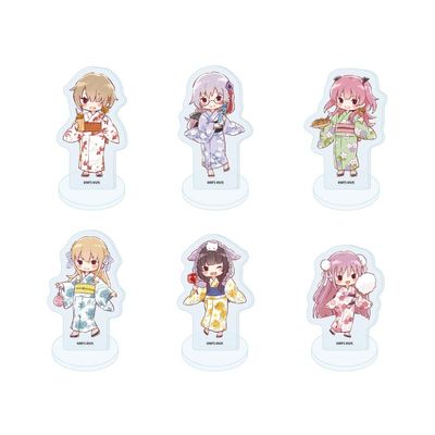 Heaven Burns RED 23 Yukata Ver. 31 A Troops [Graph Art Illustration] Acrylic Petite Stand, Complete Set, Box of 6