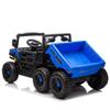 24V 440W Kids Ride On Six-Wheel Electric Dump Truck with 2.4G Remote Control, Anti-Collision Bar, Bluetooth Music, Ages 3-5(Blue) view 4