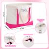 Ceenna American Mahjong Set with Carrying Bag Pink 160 Tiles 4 All-in-one Color Rack Pushers Game Table Mat Plastic Mahjong Coins Complete Ma Jong Game Set view 3