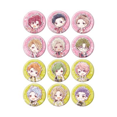 A3! 01 Spring & Summer Set [Graph Art Illustration] Hologram Can Badge [57mm] Complete Set of 12 Box