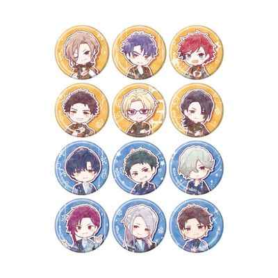 A3! 02 Fall & Winter Set [Graph Art Illustration] Hologram Can Badge [57mm] Complete Set of 12 Box