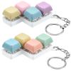 Taiyin Keyboard Toy Clicker Keyboard Fidget Keychain Decompression Toys Button Stress Relief Gifts for Adult to Relief Stress Pass The Time(Macarons Colors,Z Style) view 1
