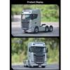 770S Heavy Semi RC Trailer, 1/18 Scale 6x4 Multi-Function Remote Control Model with Realistic Lighting and Sounding, Outdoor/Indoor to Play, Collectible Gift for Adults & Hobbyists (Silver) view 4