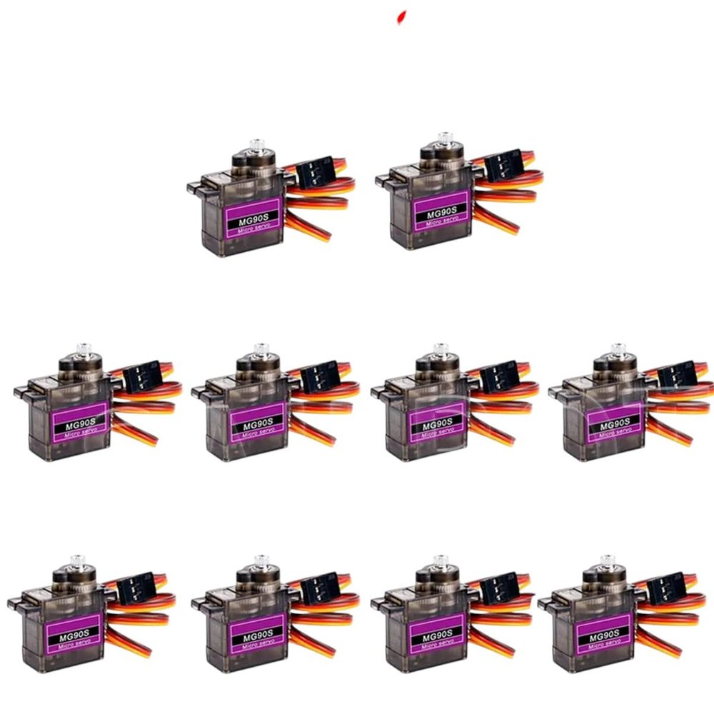 1 pcs for Mg90S Micro Servo Motor Metal Gear Annal0g RC Servomotor 180 for Mini Car Airplane Helicopter Robot Replacement for OEM
