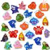 32 Packs Easter Sea Animal Pop Fidget Toys,Mini Keychain Bulk Sensory Toys for Kids Easter Basket Stuffers,Party Favors Carnival Birthday Gifts for Toddlers,Goodie Bags Stuffers ,Classroom Prizes view 1