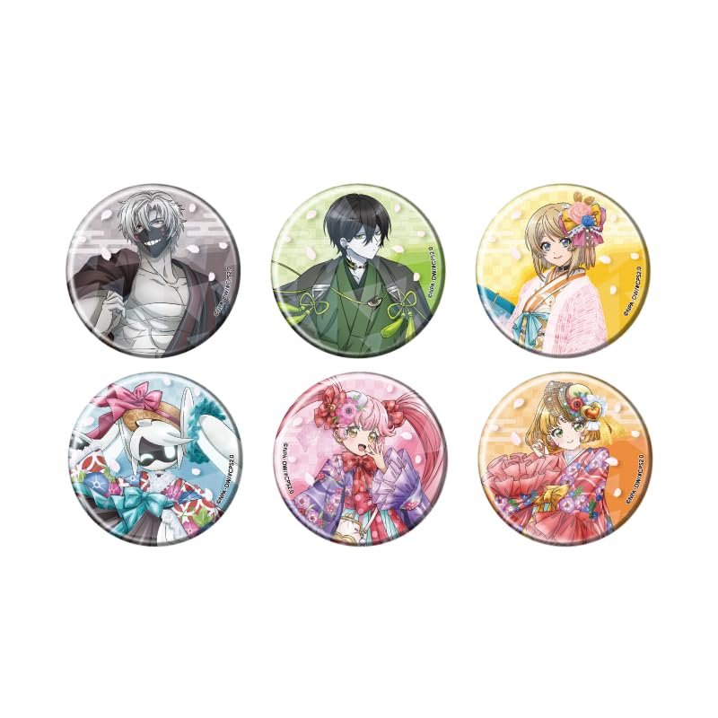 TV Anime "Compass 2.0 Combat Education Analysis System" 01 [Illustration] Hologram Can Badge [2.2 inches (57 mm)] Complete Set of 6 Pieces Box