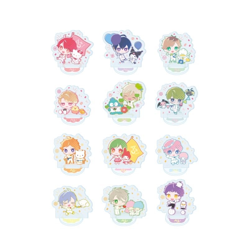 A3! Sanrio Characters 05 S&S [Mini Characteristic] Acrylic Petite Stand, Complete Set, Box of 12