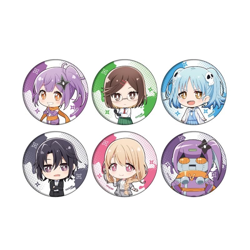 Anime Ninjago and the Killer Futurigurashi 01 (Mini Calilast) Can Badge Complete Set of 6 Pieces Box
