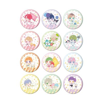 A3! x Sanrio Characters 07 S&S [Mini Characteristic] Tin Badge Complete Set, Box of 12