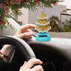 Christmas Solar Powered Dancing Toy -, Beard, Star, Car Dashboard Dancer,Novelty Moving Christmas Tree for Desk, Windowsill, Car Dashboard Decoration view 2