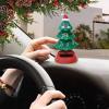 Christmas Tree -, Beard, Star Car Dashboard Dancer,Novelty Moving Christmas Tree for Desk, Windowsill, Car Dashboard Decoration view 2