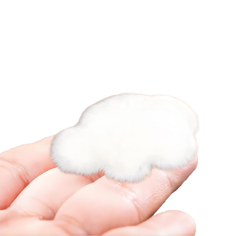 1:12 Scale Miniature Dollhouse Cloud Rug Soft White Faux Fur Carpet, Cozy Bedroom & Living Room Accessory for Dollhouse Decoration, Mini Scene Layout, DIY Display & Micro Landscape Dcor (5.8x3.8in)