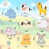32 Packs Valentine's Day Gifts for Kids Sensory Pop Fidgets Toys Mini Farm Animal Keychains Bulk Party Favors for Toddlers Girls Boys School Classroom Prizes Exchange Birthday Goodie Bag Stuffers view 2