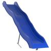 Durable Blue Polypropylene Play Slide, 82.7 in Long, Outdoor Backyard Playset for Kids 3-8 Years, Smooth Surface, Easy Assembly, Max 99.2 lbs Capacity view 1