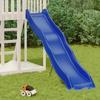Durable Blue Polypropylene Play Slide, 82.7 in Long, Outdoor Backyard Playset for Kids 3-8 Years, Smooth Surface, Easy Assembly, Max 99.2 lbs Capacity view 2