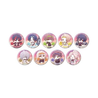 9 R.I.P. 02 Cheering Team Ver. (Graph Art Illustration) Tin Badge Complete Set of 9 Box