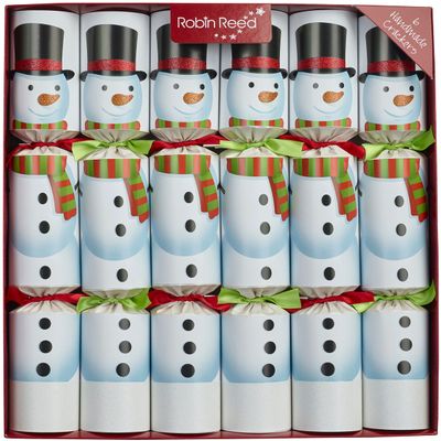 Robin Reed 6 x 13 (inch) Handmade English Christmas Table Decorations - Racing Snowman Game Inside