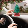 Christmas Tree -, Beard, Star Car Dashboard Dancer,Novelty Moving Christmas Tree for Desk, Windowsill, Car Dashboard Decoration view 3
