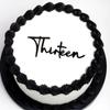 13th Birthday Cake Topper  Acrylic "Thirteen" Decoration Black 13th Birthday Toppers for Teen Birthday Party, Happy 13 Cake Topper for Girls & Boys view 1