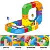 3D Magic Gravity-Defying Building Toy Train Track Set  Motorized Car Blocks Track Electric Train for Boys Girls Early Learning view 2