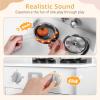 INFANS Kids Kitchen, Wooden Pretend Playset with Adjustable Heights Realistic Sounds Ice Maker Microwave Oven, Toddler Cooking Toy Gift for Boys Girls Aged 3+ view 3