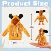 7inch Desk Goose Outfits, Mini Desktop Goose Clothes Desk Goose Accessories Set for Magnetic Goose Statue ( Yellow Dog ) view 2
