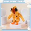 7inch Desk Goose Outfits, Mini Desktop Goose Clothes Desk Goose Accessories Set for Magnetic Goose Statue ( Yellow Dog ) view 4