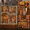 fifijoy Book Nook Kit - Egyptian Pharaohs Tomb DIY Miniature House Kit for Adults and Teens, Dollhouse BookNook Tiny House, Bookshelf Decor 3D Wooden Puzzle, Unique Gifts for Family and Friends view 2