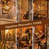 fifijoy Book Nook Kit - Egyptian Pharaohs Tomb DIY Miniature House Kit for Adults and Teens, Dollhouse BookNook Tiny House, Bookshelf Decor 3D Wooden Puzzle, Unique Gifts for Family and Friends view 3