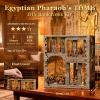 fifijoy Book Nook Kit - Egyptian Pharaohs Tomb DIY Miniature House Kit for Adults and Teens, Dollhouse BookNook Tiny House, Bookshelf Decor 3D Wooden Puzzle, Unique Gifts for Family and Friends view 4