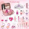 DCMAMA Washable Non-Toxic Kids Makeup Kit for Girls- Real Makeup Sets for Girl 5-8,Princess Toys Cosmetics Set with Mirror,Perfect for 3 4 5 6 7 8 Year Old Girls Birthday view 4
